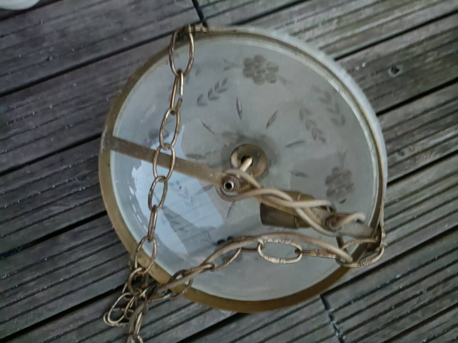 Vintage Art Nouveau style pendant light