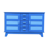 Buffet René Gabriel 1950 oak reconstruction