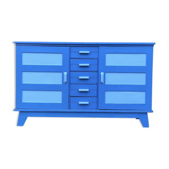 Buffet René Gabriel 1950 oak reconstruction