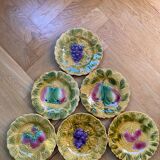 Sarreguemines fruit slushie dessert plates