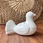 Ceramic vase bird flower spike