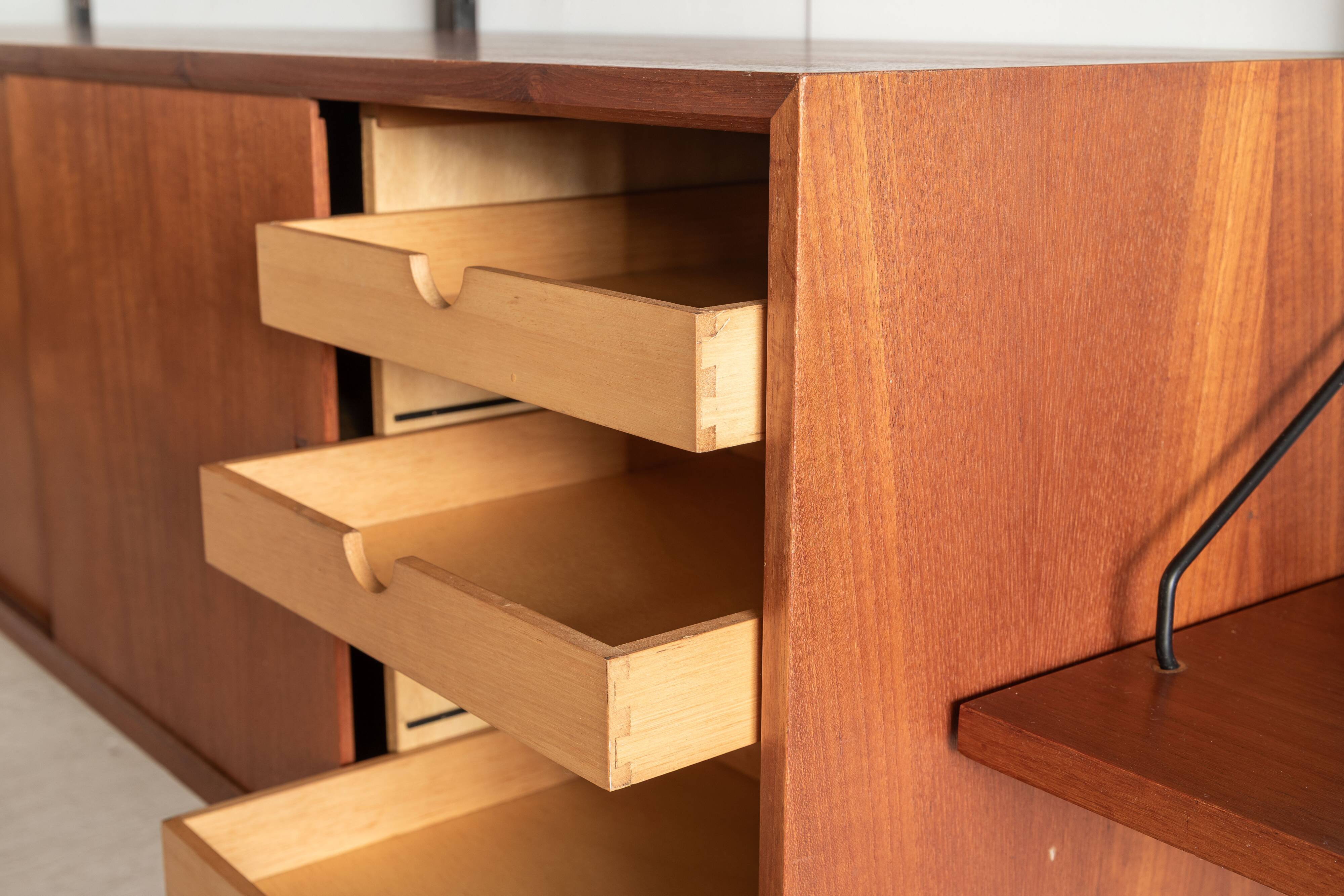 4-Bay wall unitkl  by P. Cadovius, Denmark, 1960's