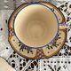 Antique Quimper Henriot earthenware cups and saucers