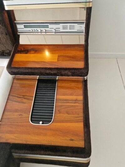 Vintage 1970s platform bed, futuristic style, Fratelli Proserpio.