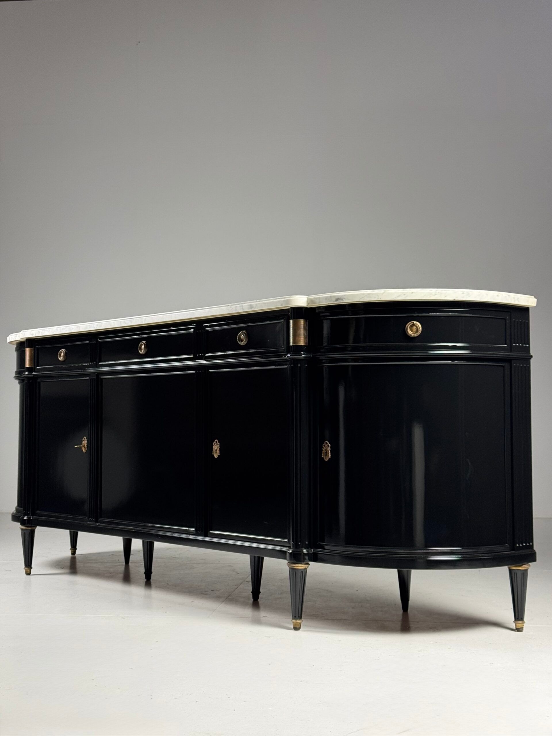 Black Louis XVI style sideboard
