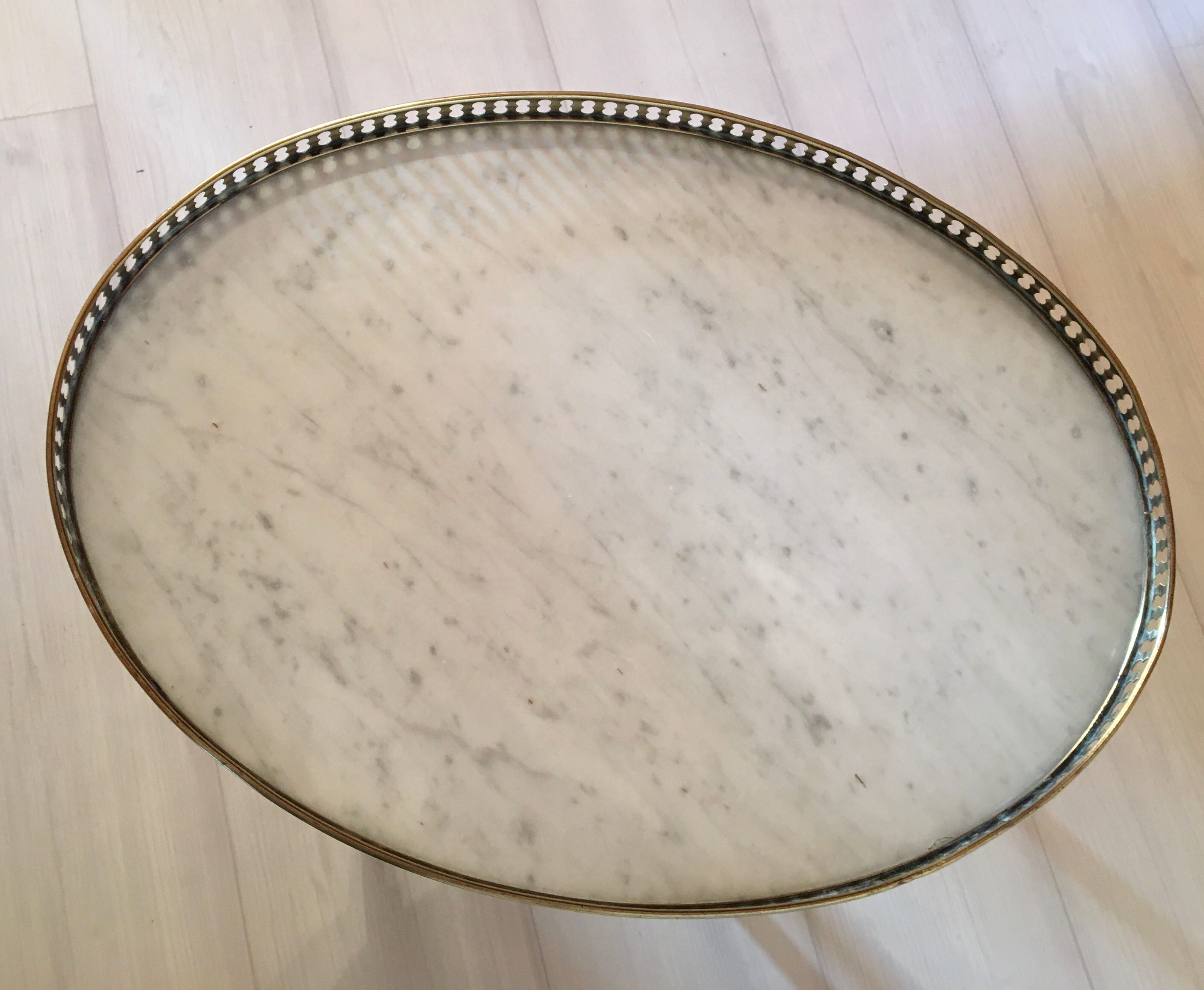 Healing hot Louis XVI marble and brass