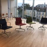 7 fauteuils, 1 chaise Charles & Ray Eames