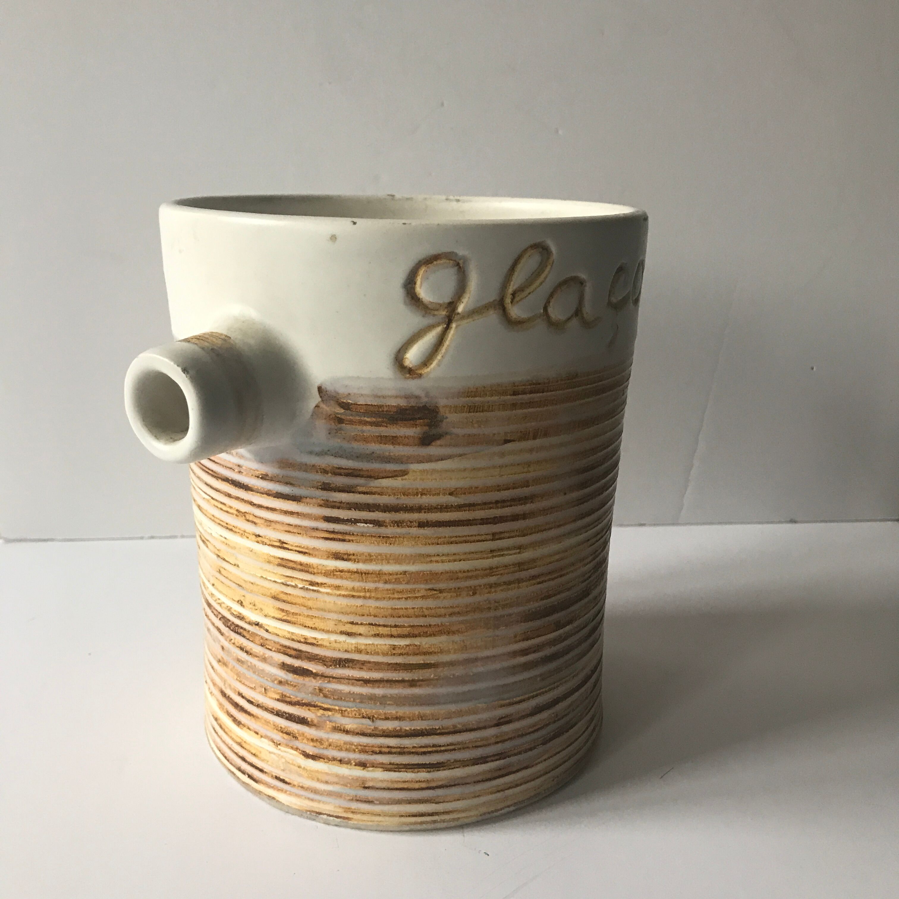 Ice bucket in ceramics the argonauts vallauris