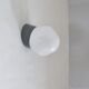 Applique scandinave moderne en verre opalin blanc laiteux par Louis Poulsen, Danemark 1960