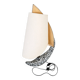 Ceramic table lamp in the shape of a boat from Vallauris.
