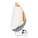 Ceramic table lamp in the shape of a boat from Vallauris.