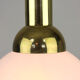 Vintage gold & opaline pendant lamp