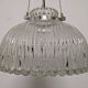 XL dome pendant light in blown glass, Italy circa 1960