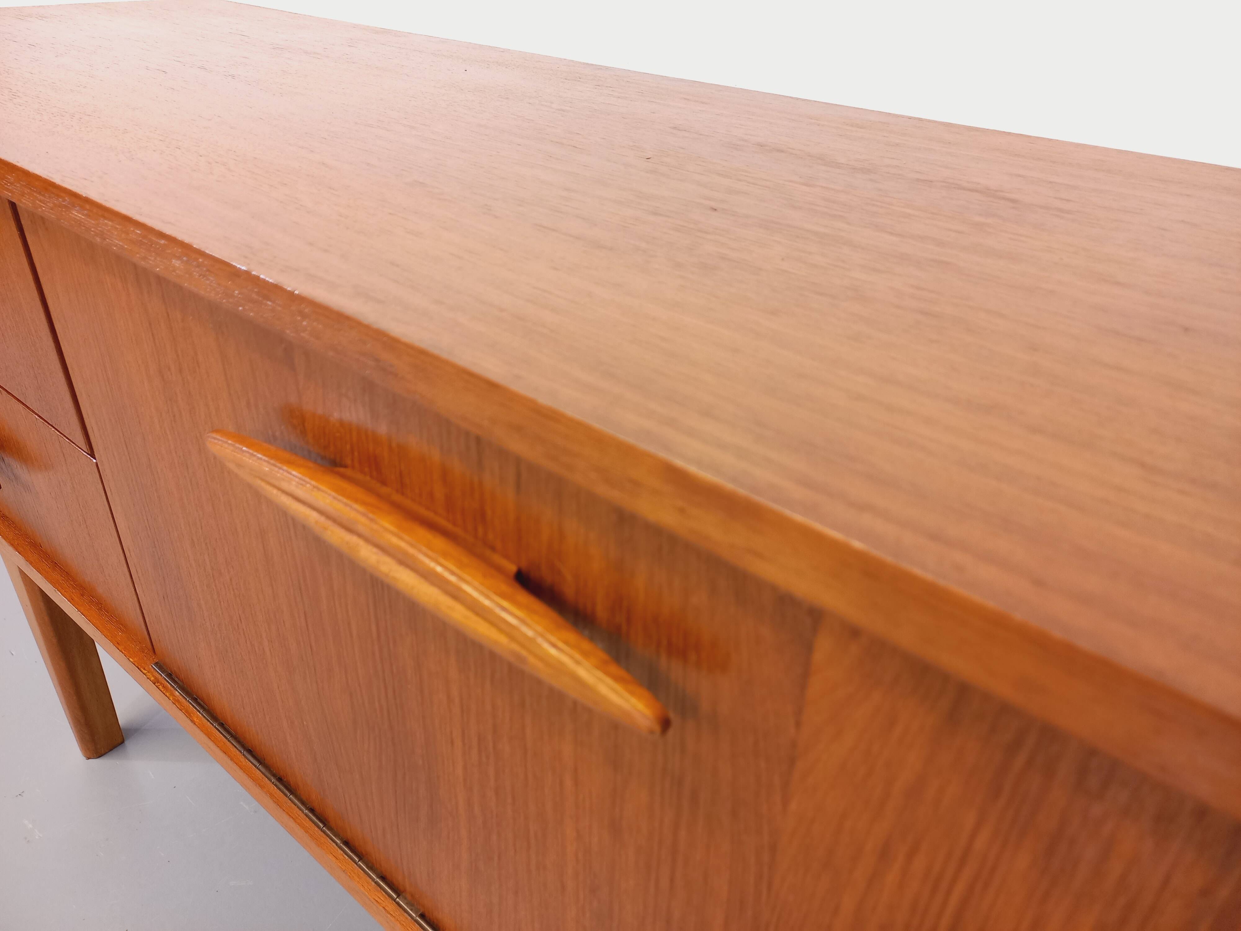 Small vintage Scandinavian teak sideboard from the 60s