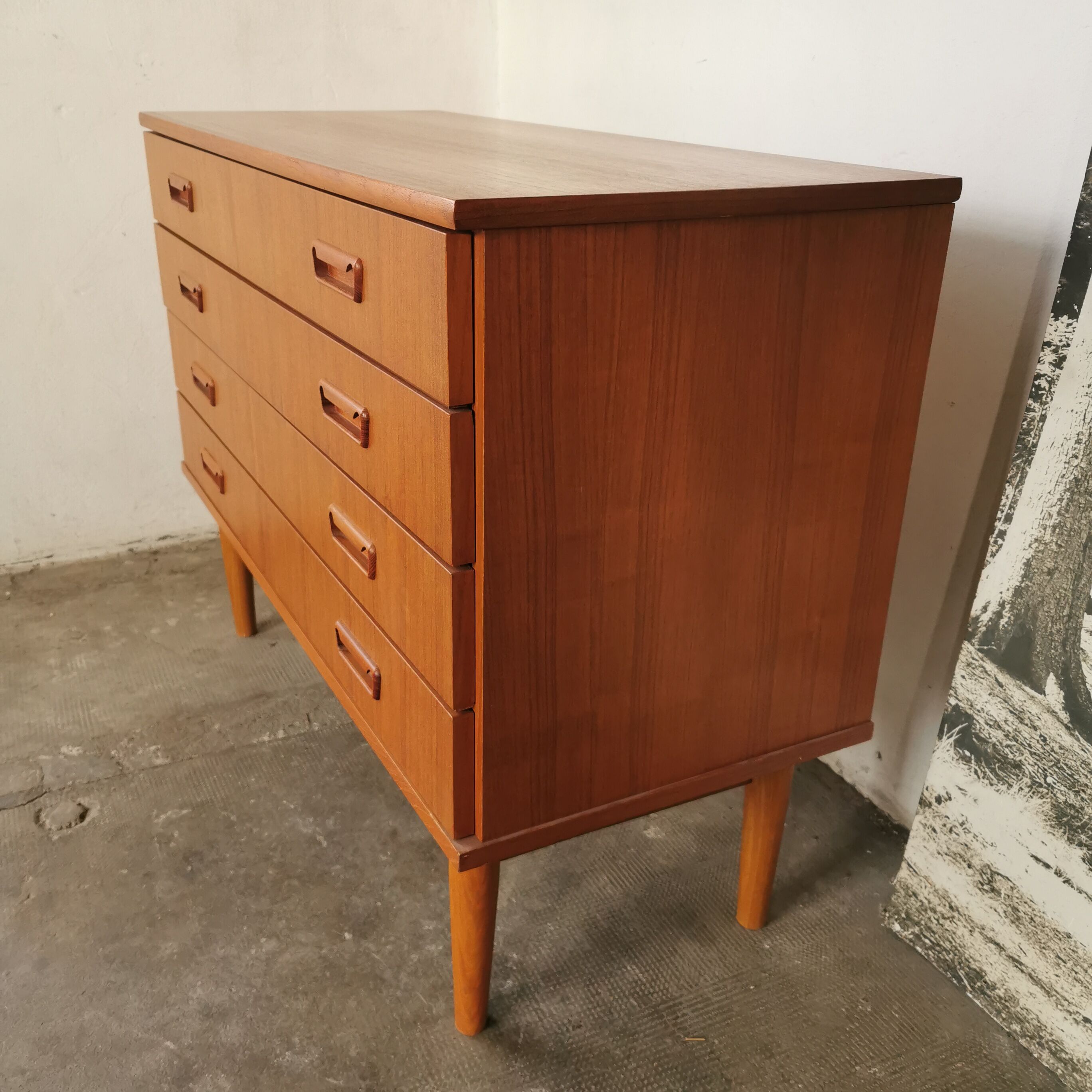 Scandinavian teak chest of drawers 1970
