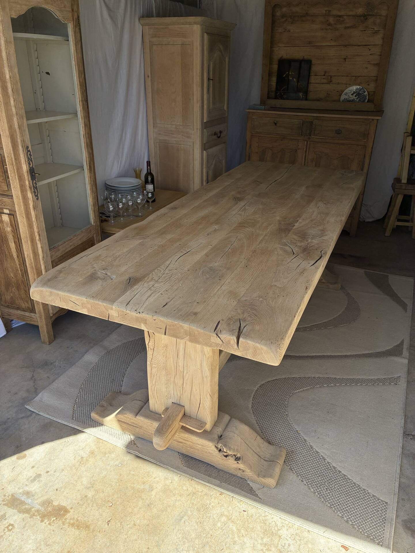 Monastery table in solid oak