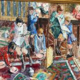 Group of children playing signed Barbulee