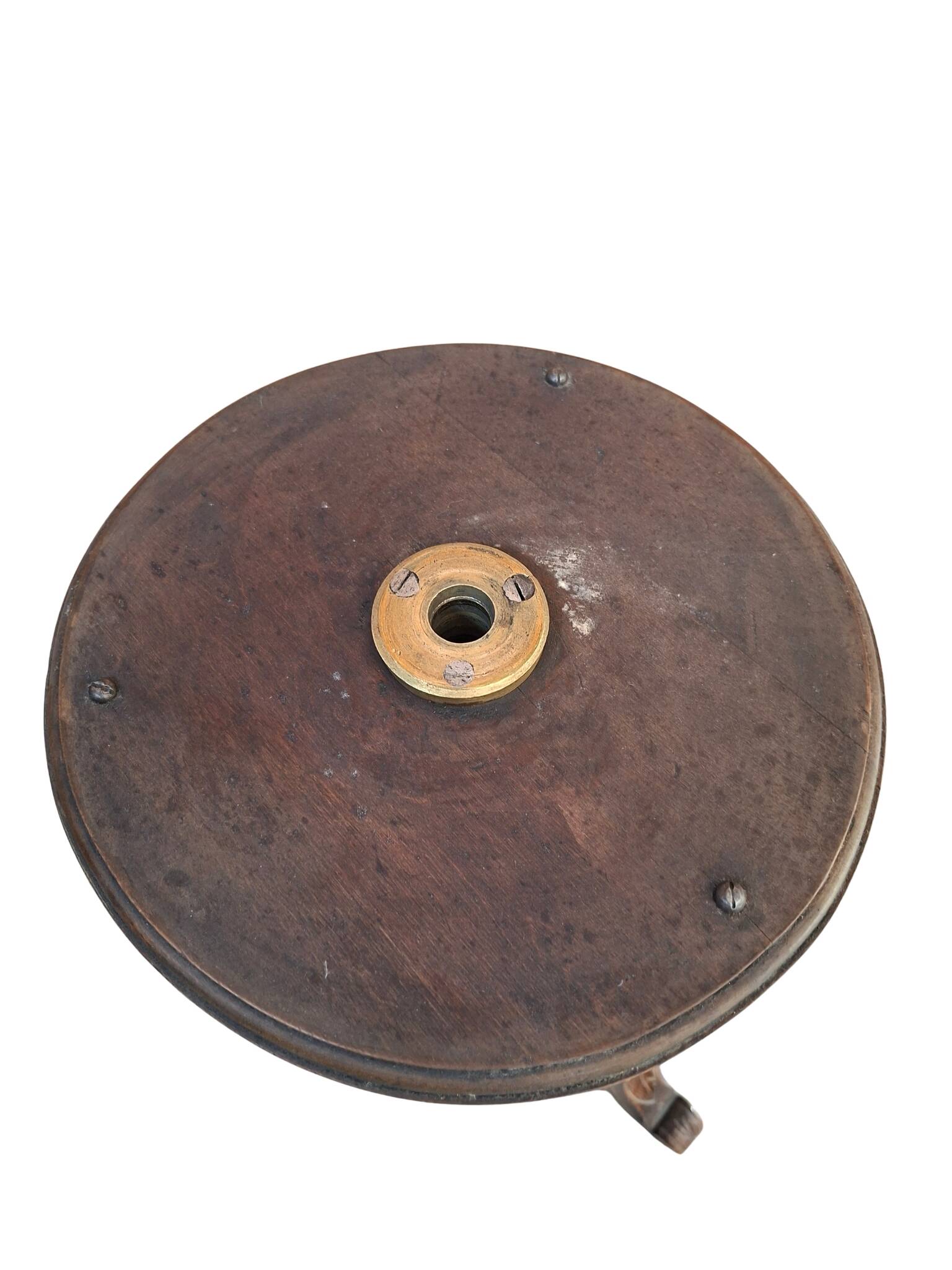 Sgabello a vite da Pianoforte Antico in Noce Inizio '900