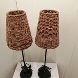 Pair of table or bedside lamp