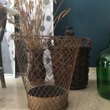 Brass paper basket, ca 1900