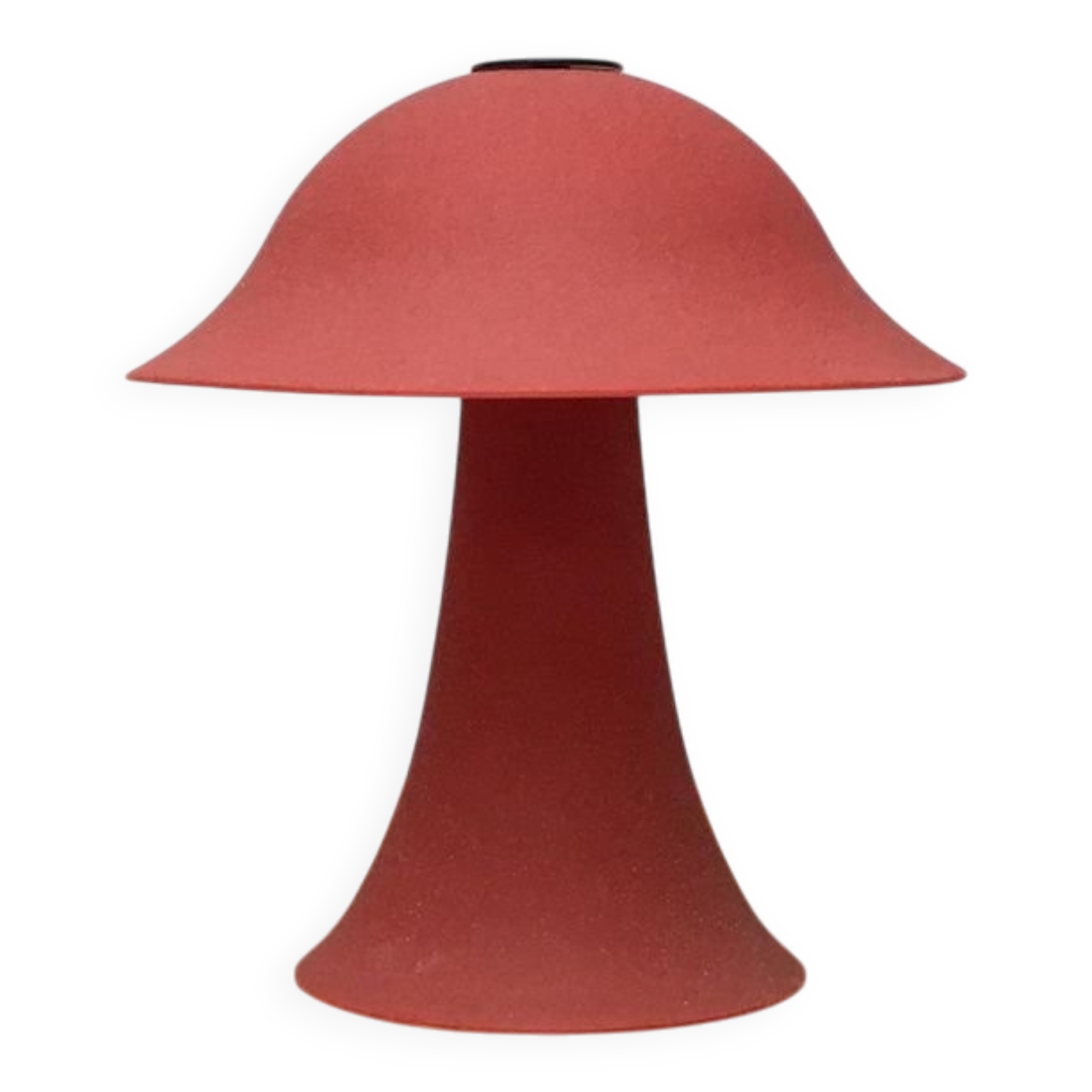 Vintage glass mushroom table lamp
