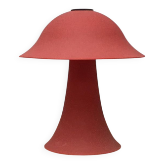 Vintage glass mushroom table lamp