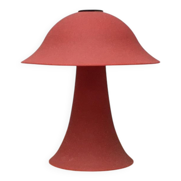 Lampe de table champignon en verre vintage