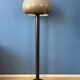 Vintage mushroom floor lamp in brown acrylic glass