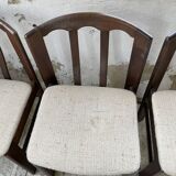 4 Scandinavian mahogany chairs