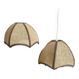 Lot 2 vintage pendant lights