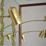 Brass floor chandelier, 70s