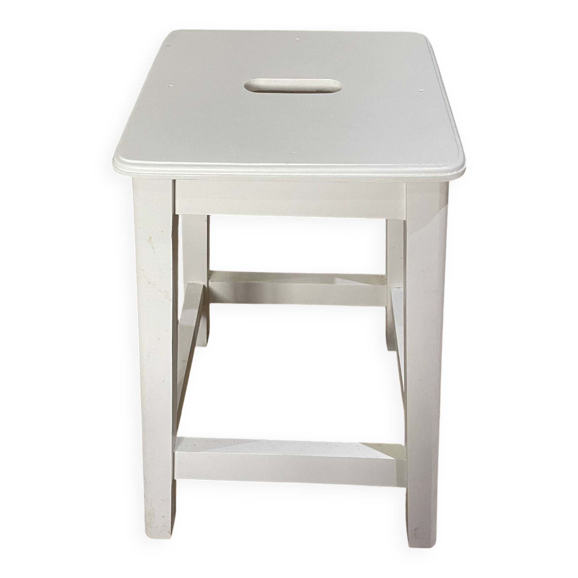 Vintage painted wooden stool