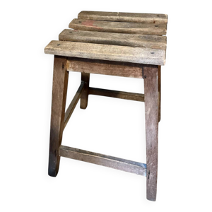tabouret bois vintage