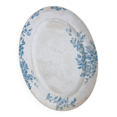 Plat ancien en terre de fer Creil et Montereau 