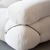 Camaleonda, B&B 2-seater sofa and 3-seater sofa in bouclè fabric, 1970