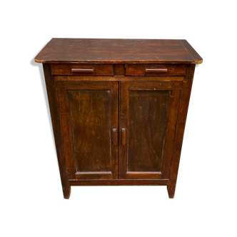 Old Parisian buffet 2 doors 2 drawers 2 shelves