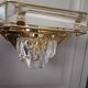 Vintage crystal wall sconce