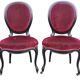 Ensemble salon fauteuils et chaises médaillon style Louis XV