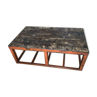 Table basse de salon style industriel