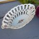 open porcelain basket fruit cup floral pattern