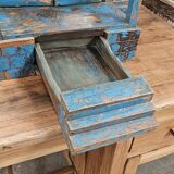 Old art deco teak display case
