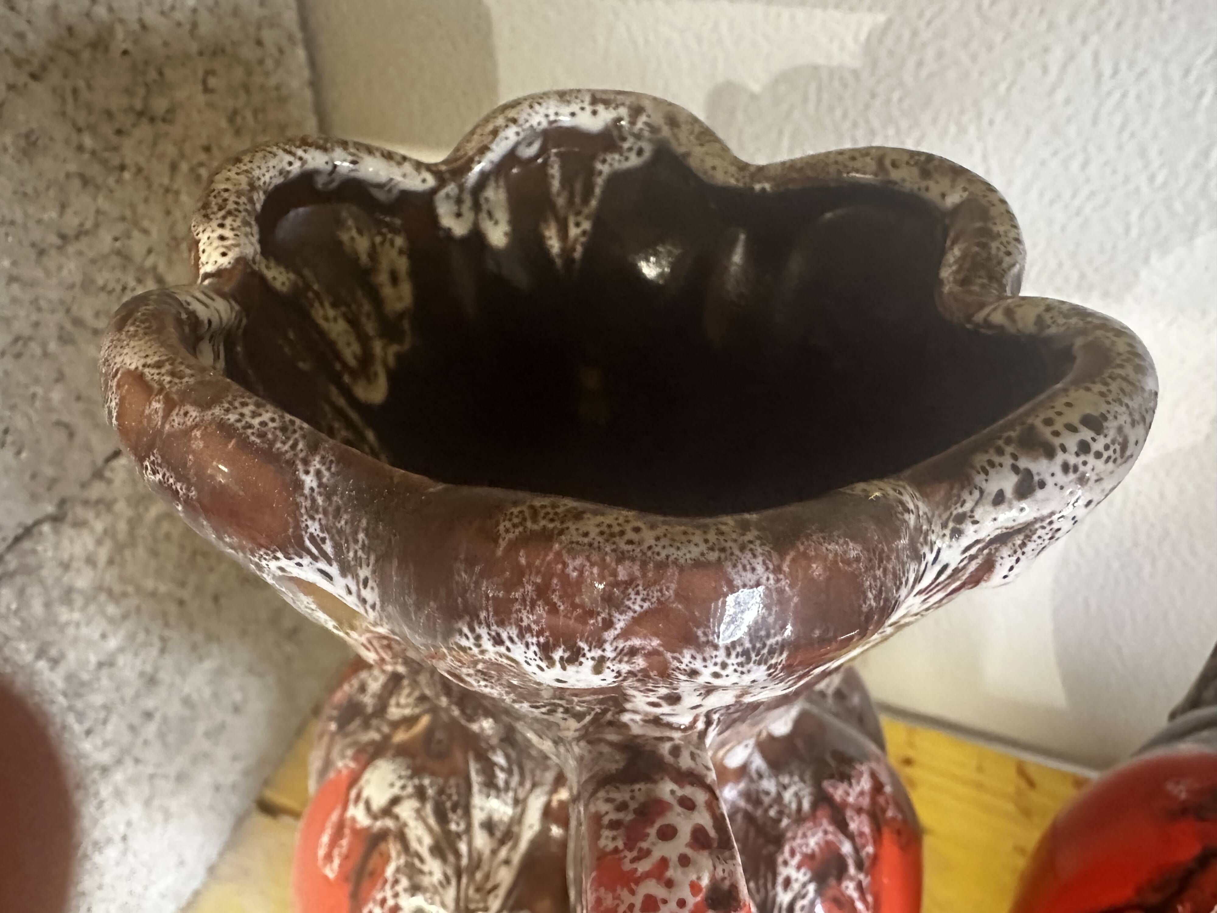 Pair of large Vallauris amphora-style vases, 31 cm high