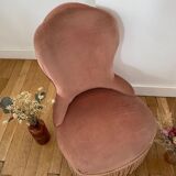 Old pink toad chair