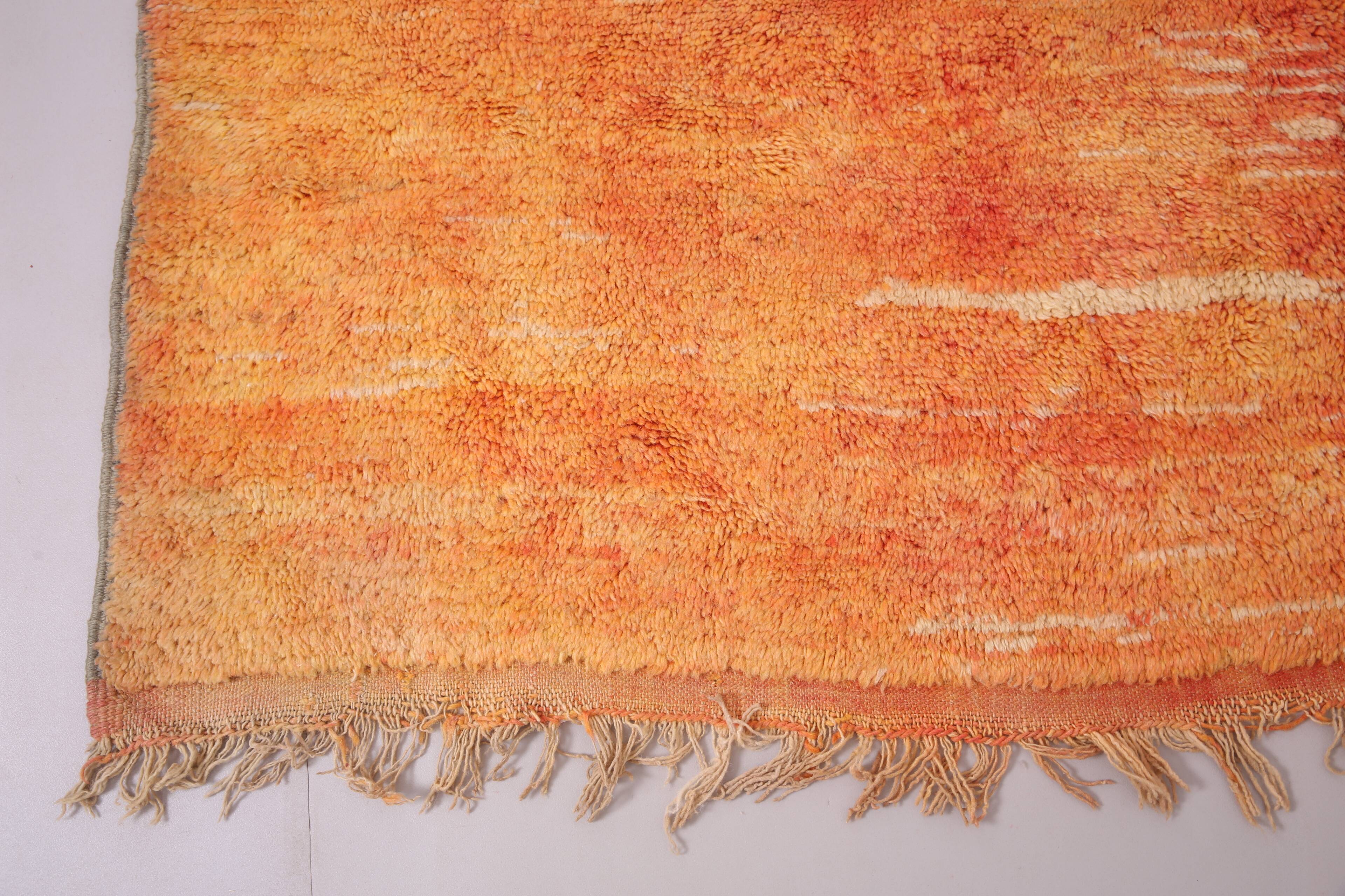 Vintage Moroccan Rug 203 x 281 cm - Handmade Berber Rug - Old Moroccan Rug