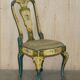 Pair of antique Regency chairs and matching table.