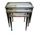 Tavoli ad incastro vintage, anni '50, Ico Parisi set di 3