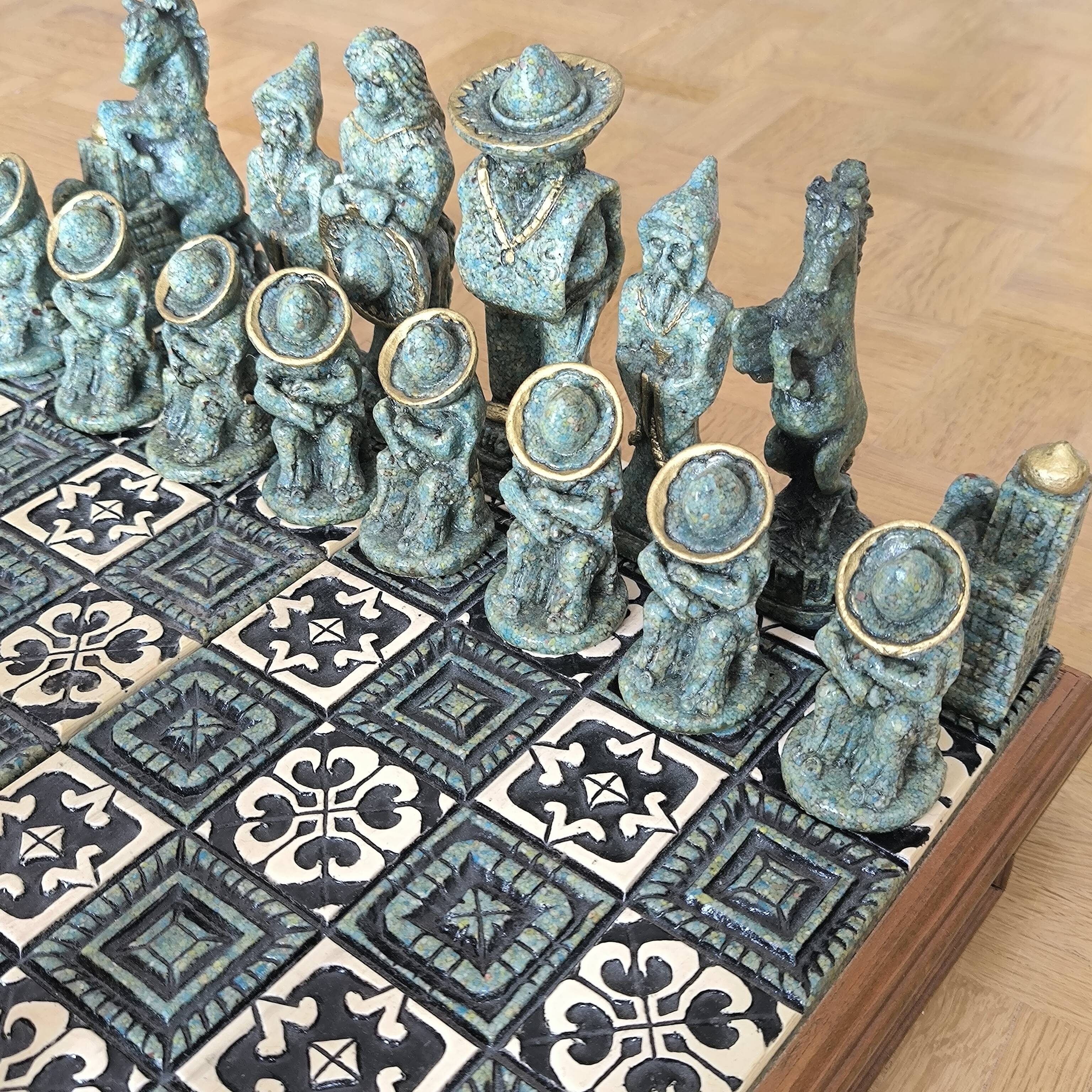 Mexican Aztec Maya Chess Game