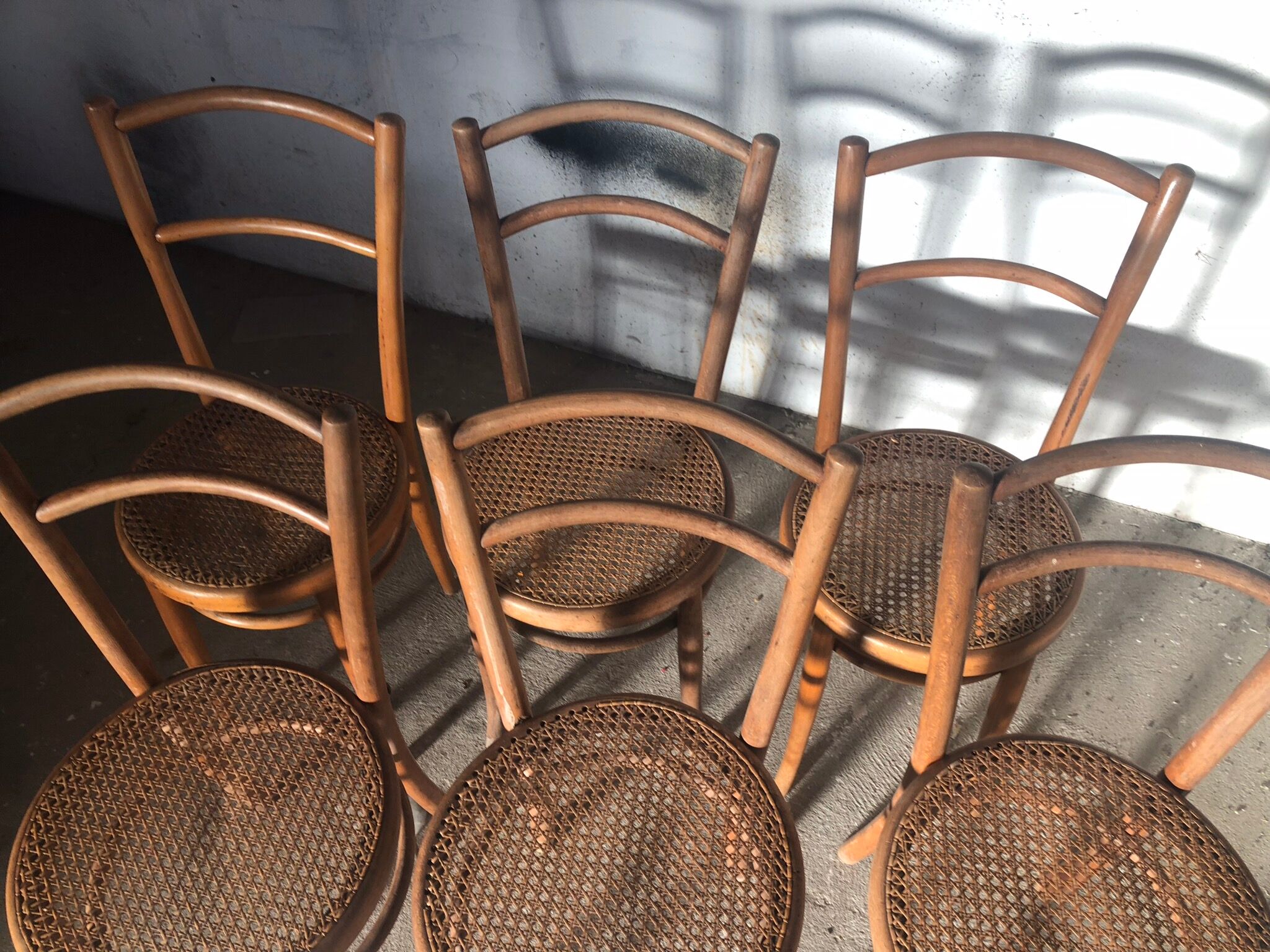 Set of ancient Fischel chairs