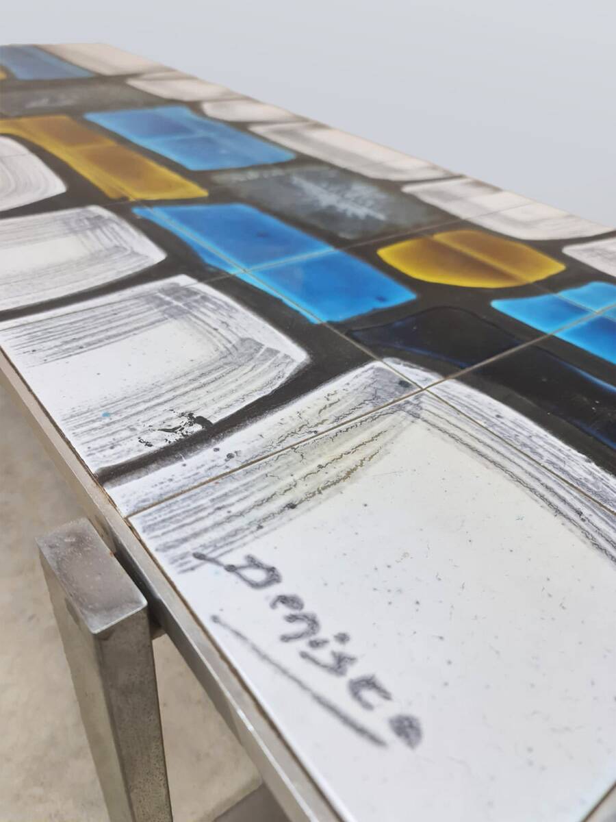 Vintage design Denisco ceramic tile coffee table 1960