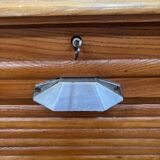 1950s curtain cabinet - Functionalist design in oak